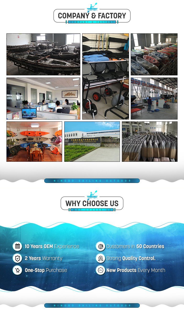 High Quality Three Person Sport Kayak Canoe for Fishing From Chinese Supplier