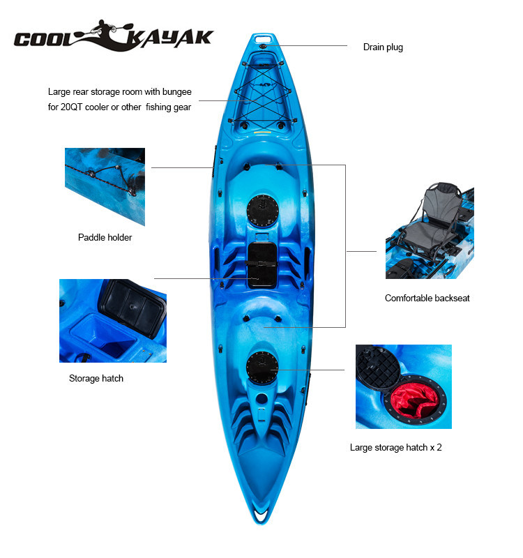 2020 New Double Kayak 2 Person Kayak for Lover