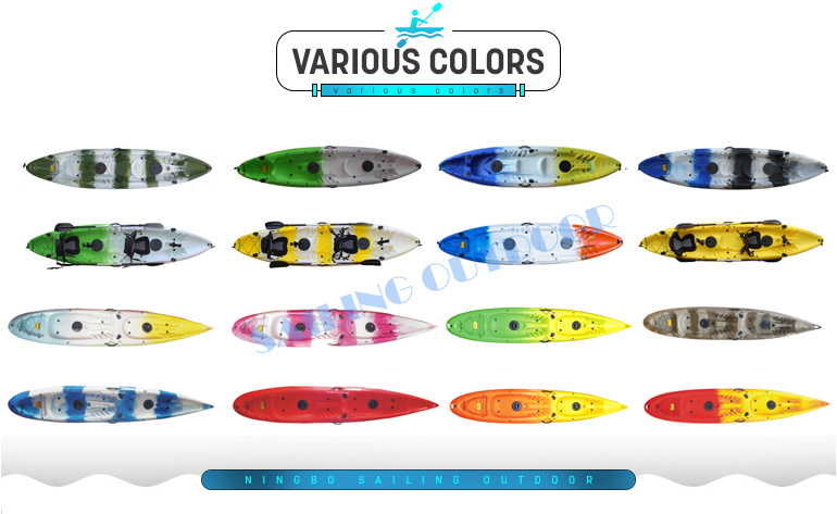 High Quality Three Person Sport Kayak Canoe for Fishing From Chinese Supplier