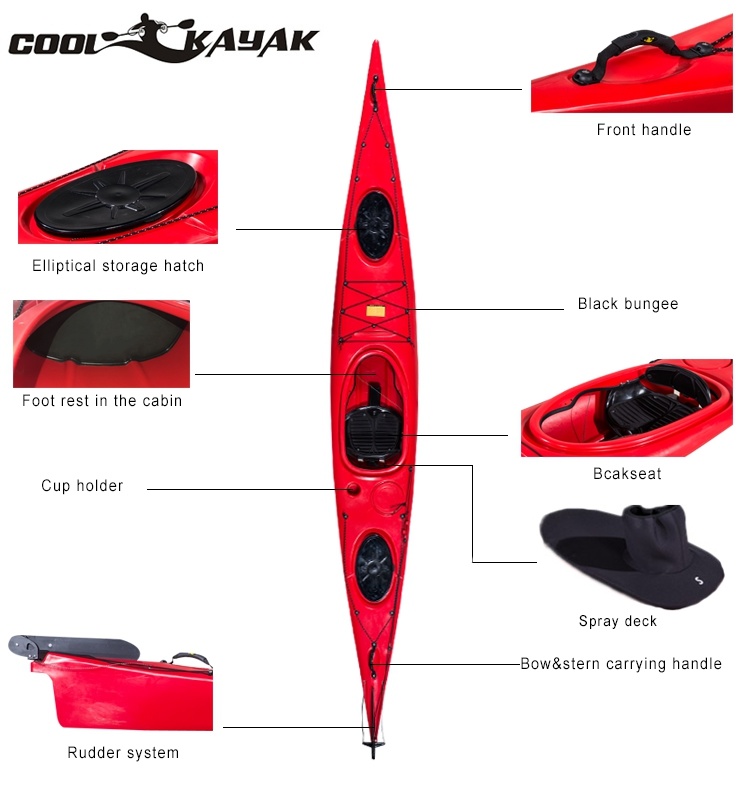 Kuer Rapier Single Kayak Racing Boat Sea Kayak