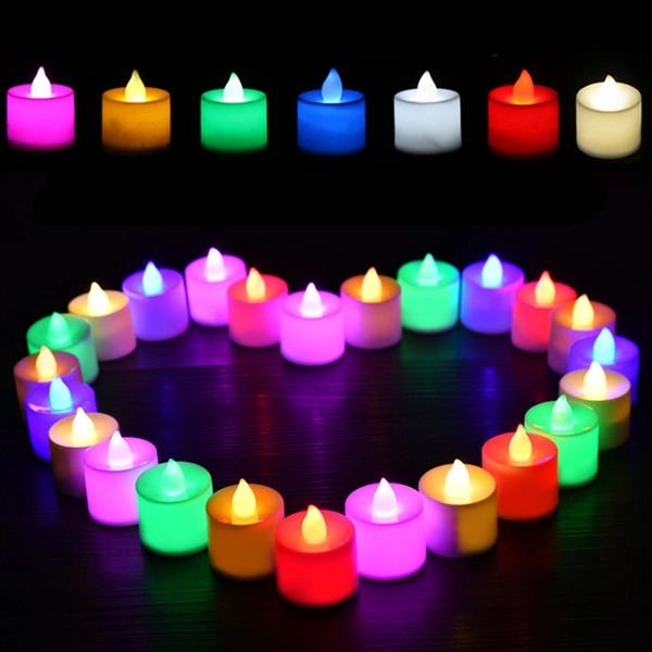 Round ABS Flameless LED Tea Candle Light