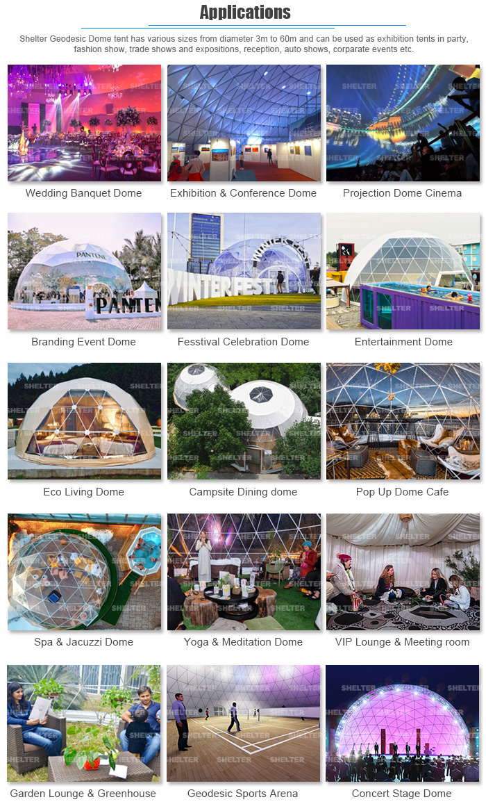 Shelter Beautiful 15m Geodesic Event Dome Host Your Event in Style