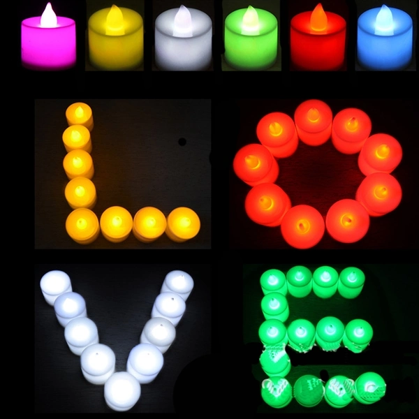 Round ABS Flameless LED Tea Candle Light