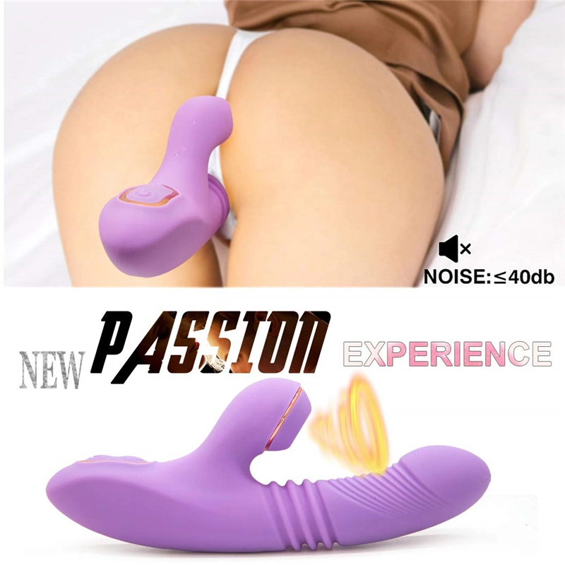 Magic Wand Nipple Sucking Vibrating G Spot Thrusting Clit Sucker Vibrator