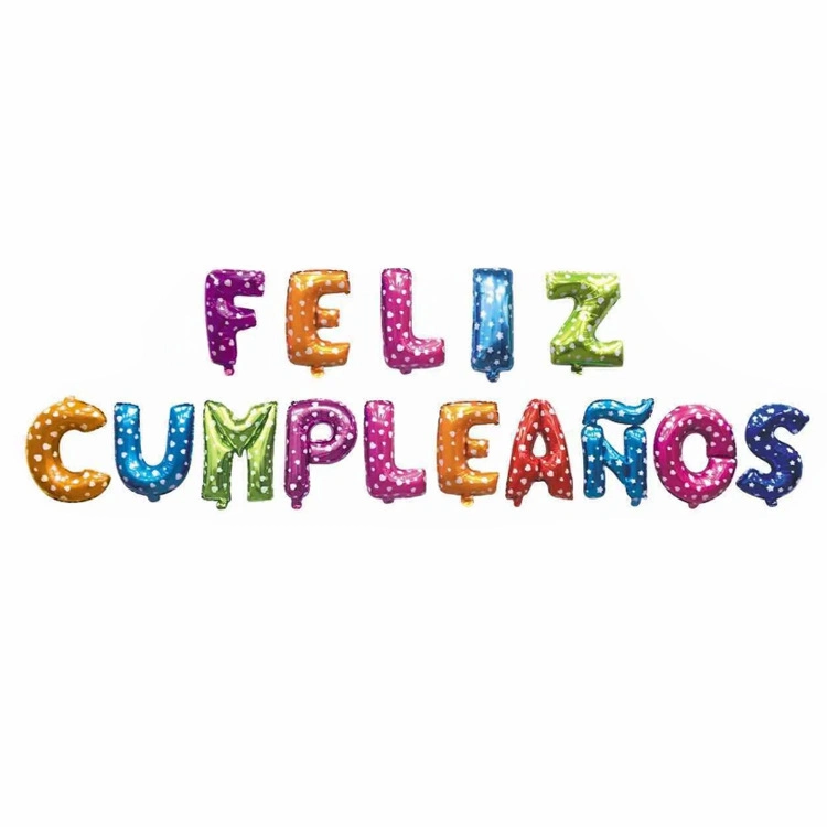 Helium for Balloons Feliz Cumpleanos Foil Balloon Birthday Party Decorations