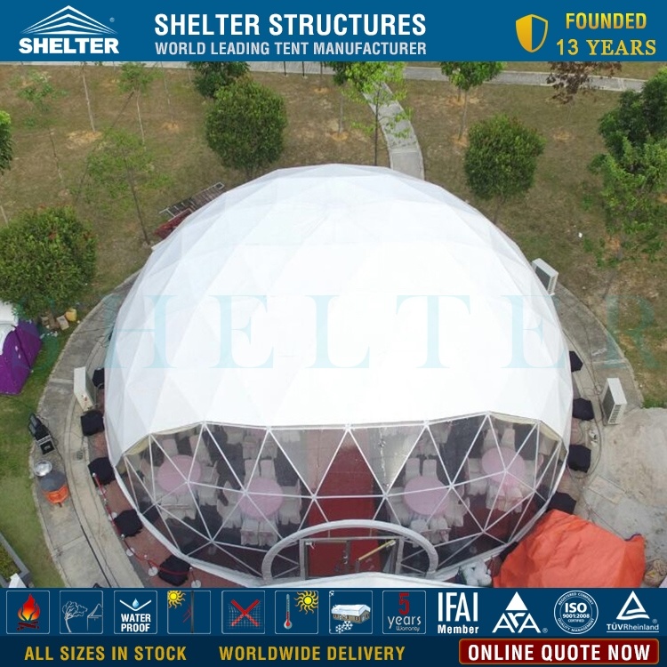 Shelter Beautiful 15m Geodesic Event Dome Host Your Event in Style