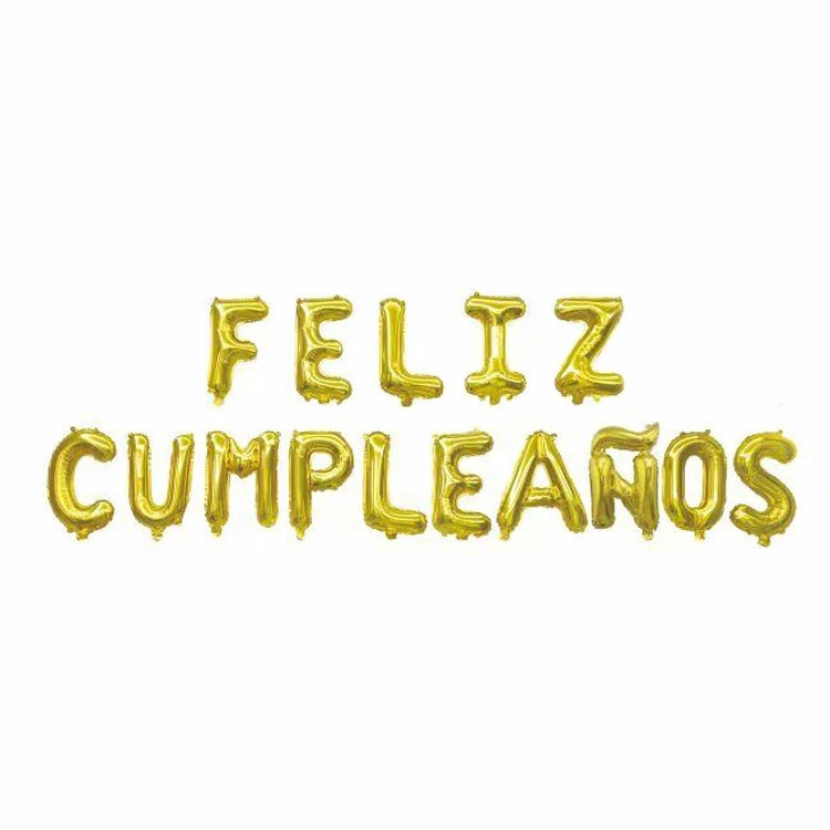 Helium for Balloons Feliz Cumpleanos Foil Balloon Birthday Party Decorations