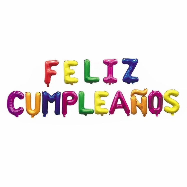 Helium for Balloons Feliz Cumpleanos Foil Balloon Birthday Party Decorations