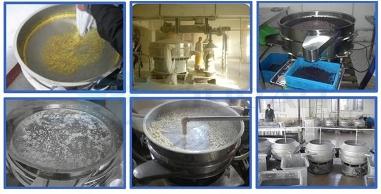 2 Decks Powder Grading Ultrasonic Type Circular Rotary Vibrating Screen Sieve Machine