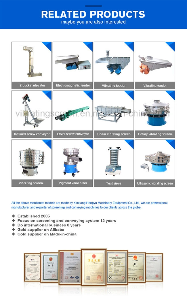 Mini Vibrating Screen 400mm for Sifting Wheat Flour