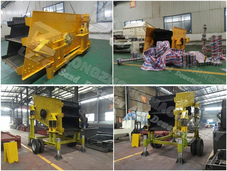 Mobile Mining Vibrating Screen Machine, Circular Vibrating Screen