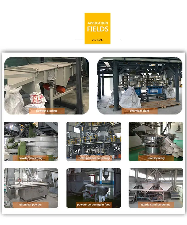 High Efficiency Industrial Circular Rotary Flour Vibrating Screen Sieve