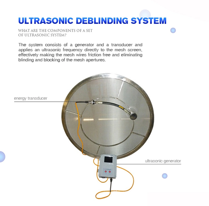 Professional Fine Powder Ultrasonic Rotary Vibrating Screen with Generator