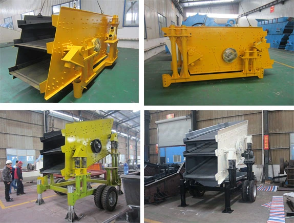 Mobile Mining Vibrating Screen Machine, Circular Vibrating Screen