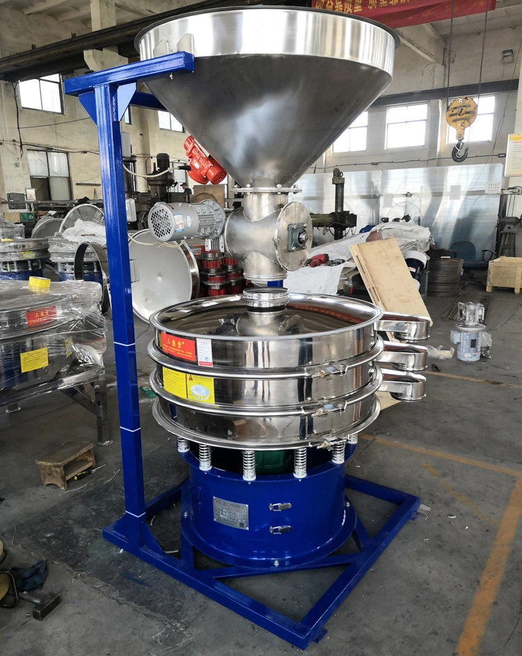 Vibrating Sifter Machine Food Grade Circular Mesh Rotary Vibrating Flour Sifting Screen Machine