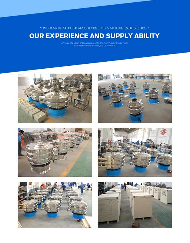 High Efficiency Industrial Circular Rotary Flour Vibrating Screen Sieve