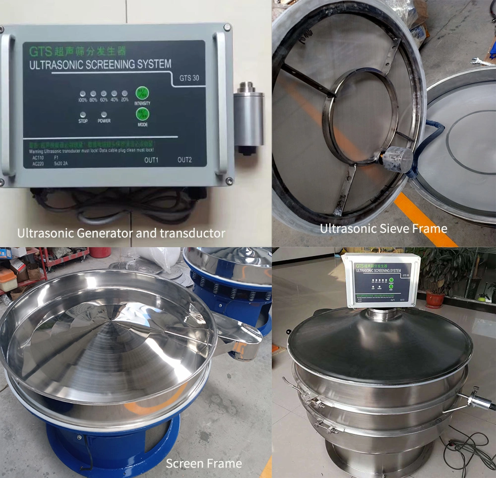 Circular Powder Ultrasonic Vibrating Sieve Rotary Vibrating Screen Filter Sieves