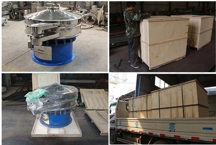 2 Decks Powder Grading Ultrasonic Type Circular Rotary Vibrating Screen Sieve Machine