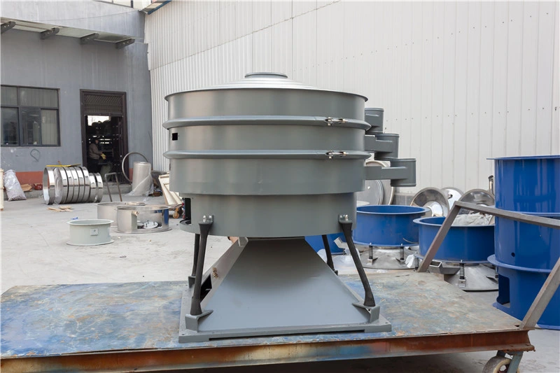 Round Quartz Sand Rotary Sieve Vibrating Screen Machine