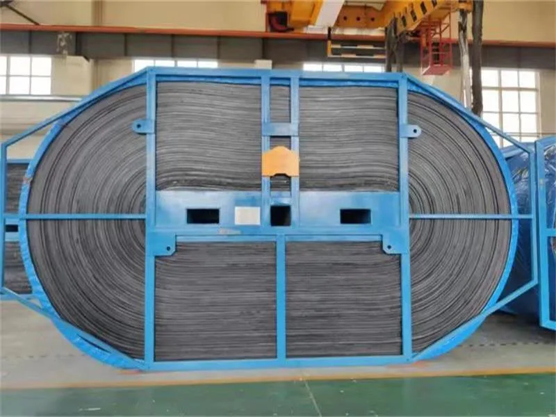 Conveyor Ep Rubber Belt with Mechanical Fasteners and Belt Lacing Used for Package Handling