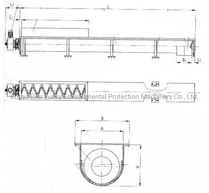 Sugar Powder Auger Conveyor Bulk Material Handling Screw Conveyor System