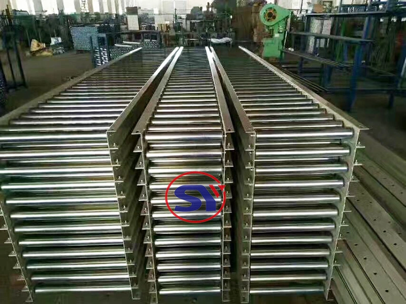 Linear Zinc Plating Steel Powered Roller Conveyor Table Conveyor