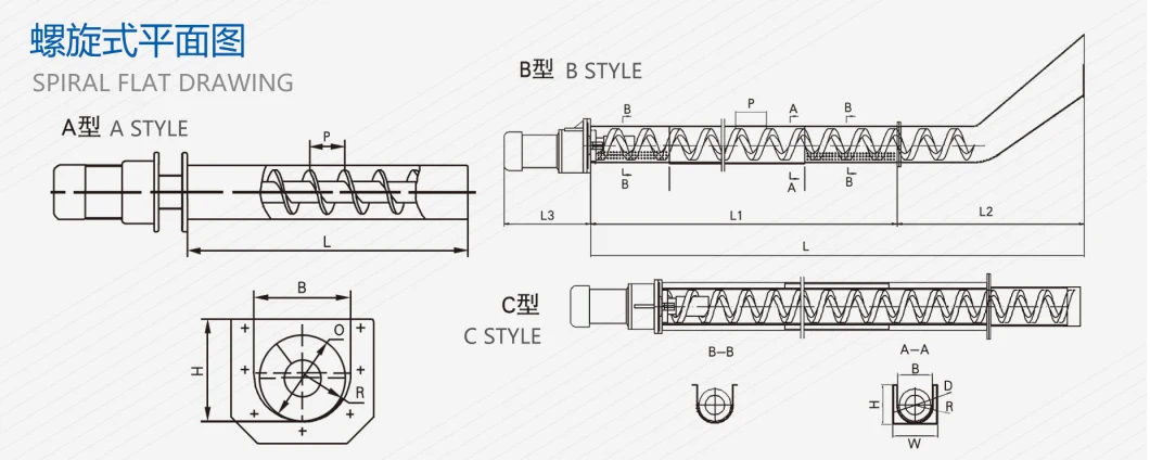 Chip Conveyor Flexible Spiral Screw Conveyor for Metal Filings CNC Conveyor