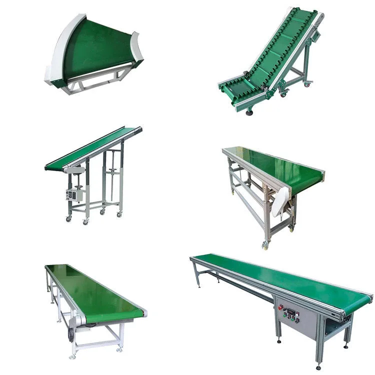 Long Portable Belt Conveyor, Movable PVC Belt Conveyor Industrial Automatic Packing Conveyor Belt