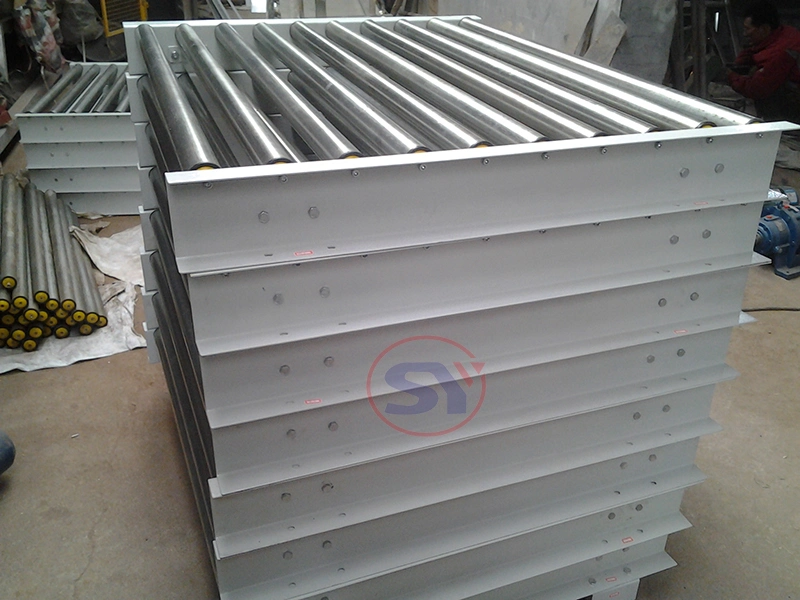 Short Ss Gravity Roller Conveyor Table for Station Safety Inspection