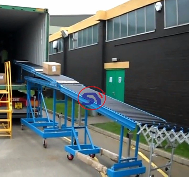 Stainless Steel Motorized Gravity Roller Conveyor System/Conveyor Table for Conveying Pallet Carton Box