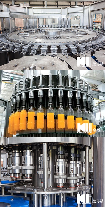 3-in-1 Monoblock Automatic Bottled Juice Pulp Filling Machine for Fruit Juice Production Line