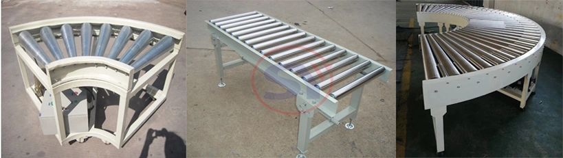 Linear Zinc Plating Steel Powered Roller Conveyor Table Conveyor