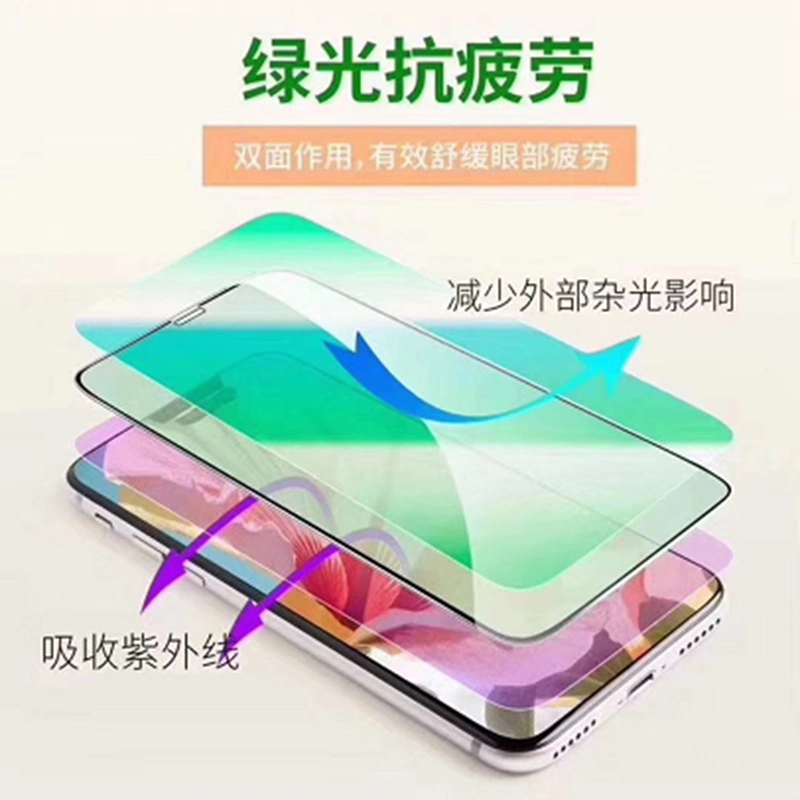 9h Full Cover Green Light Film Anti-Glare Tempered Glass Screen Protector for iPhone 11