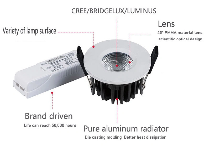 LED COB Recessed Waterproof Models COB Light Ceiling LED IP65 Downlights