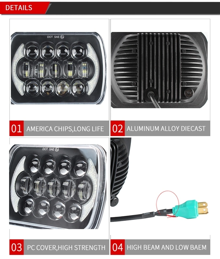 Professional LED Lights Supplier 85W 7inch Super Bright Flood LED Working Light with Lens