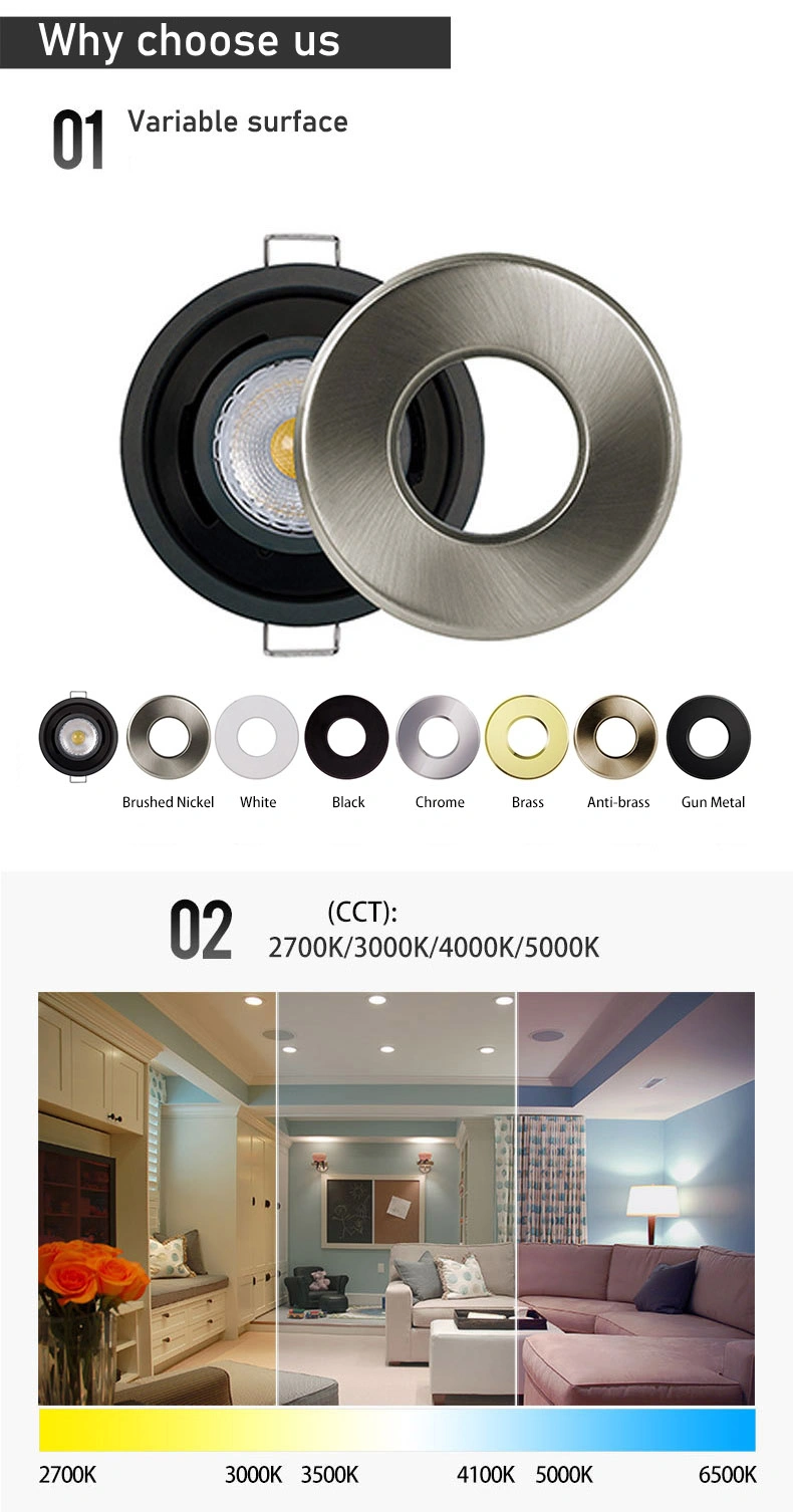 LED COB Recessed Waterproof Models COB Light Ceiling LED IP65 Downlights