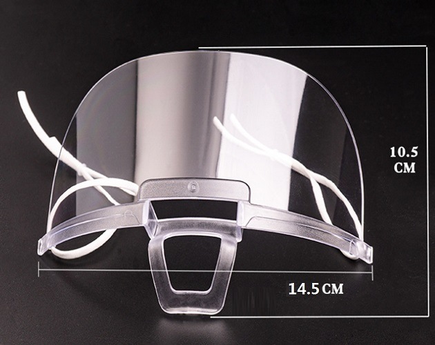 Plastic Clear Mouth Shield (Anti-fog Lens)