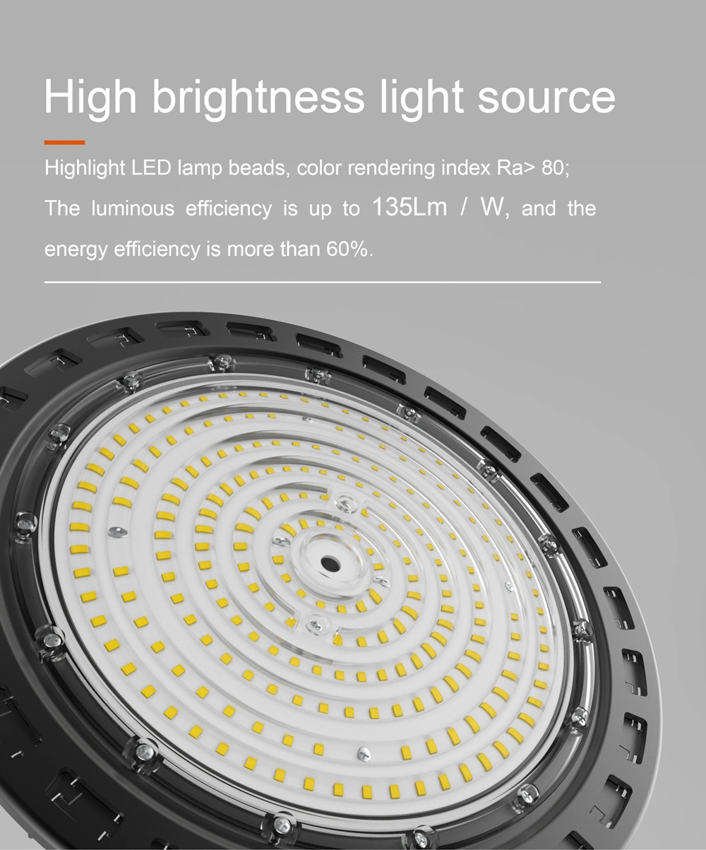 100W 150W 200W 135 Lumen Per Watt Efficiency Reflector Type LED Industrial Light