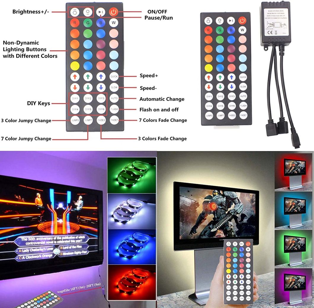 LED Strip Lights, Ultra-Long RGB LED Lights Strip 5050 LED Tape Lights