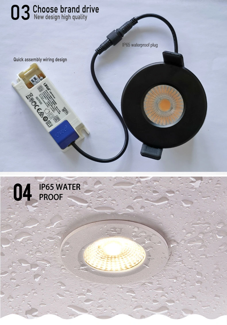 LED COB Recessed Waterproof Models COB Light Ceiling LED IP65 Downlights