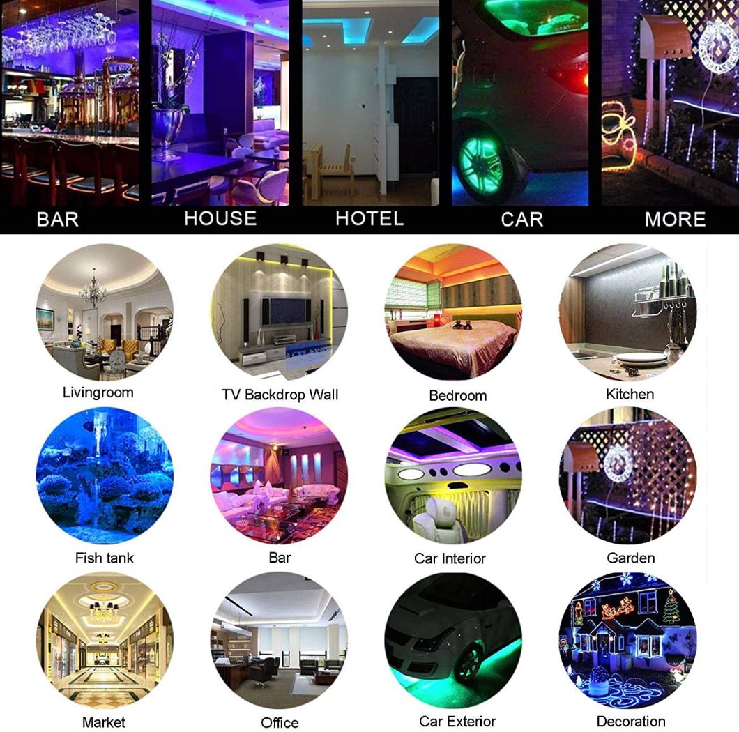 LED Strip Lights, Ultra-Long RGB LED Lights Strip 5050 LED Tape Lights