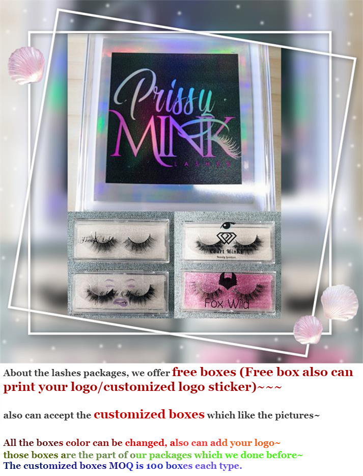 Custom Luxury Packaging Box Wholesale Cruelty Free Siberian 3D Mink Qingdao for Makeup Eyelashes