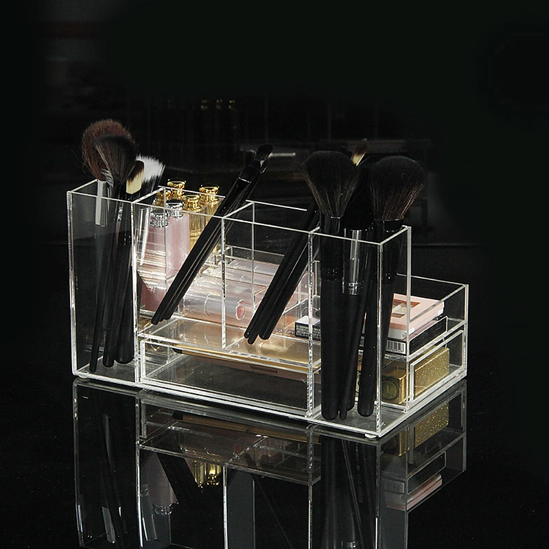 Big Acrylic Clear Cube Makeup Organizer Beauty Box