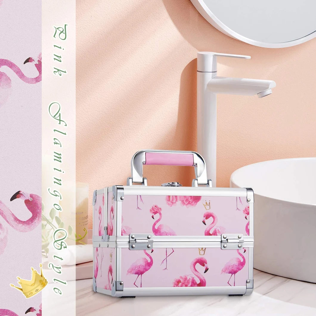 Makeup Box Vanity Organiser Beauty Storage Train Cosmetic Case