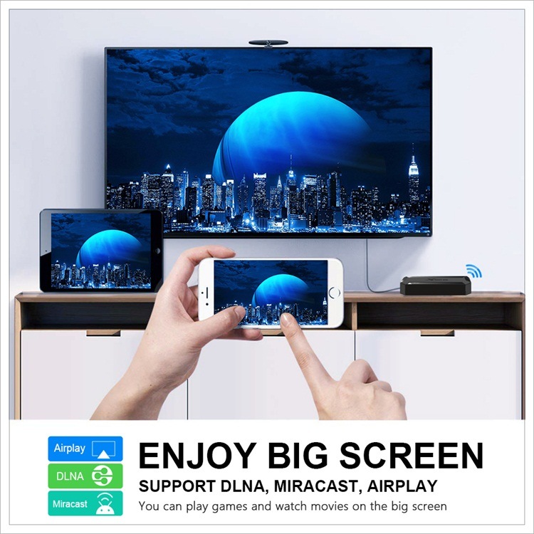 Smart 4K Digital Converter Internet TV IPTV Subscription Android Set Top Box