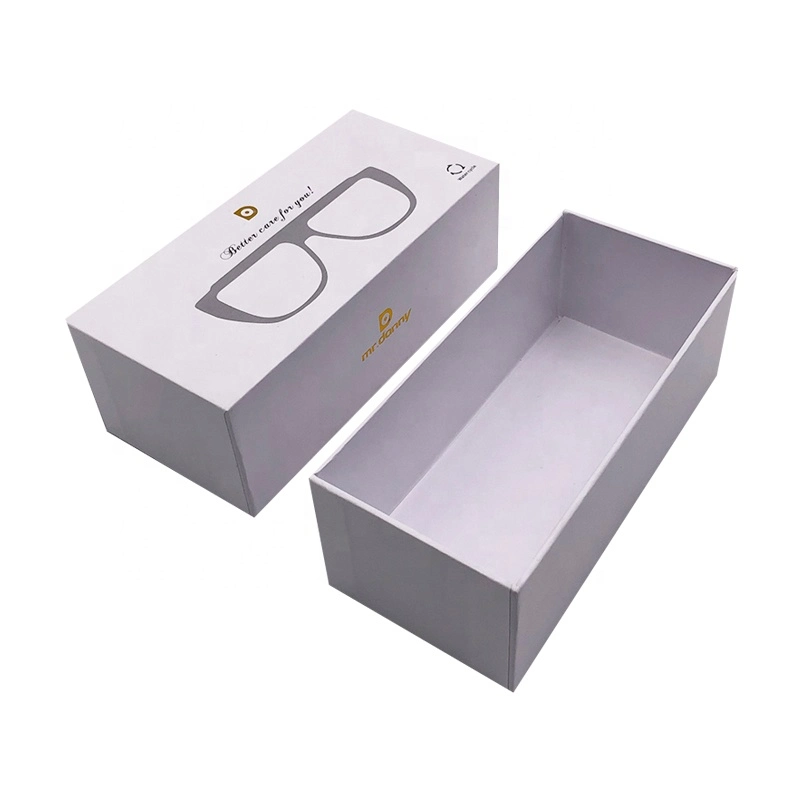 Custom Design iPhone Style Paper Gift Box Packaging Gold Foiled Glasses Packaging Boxes