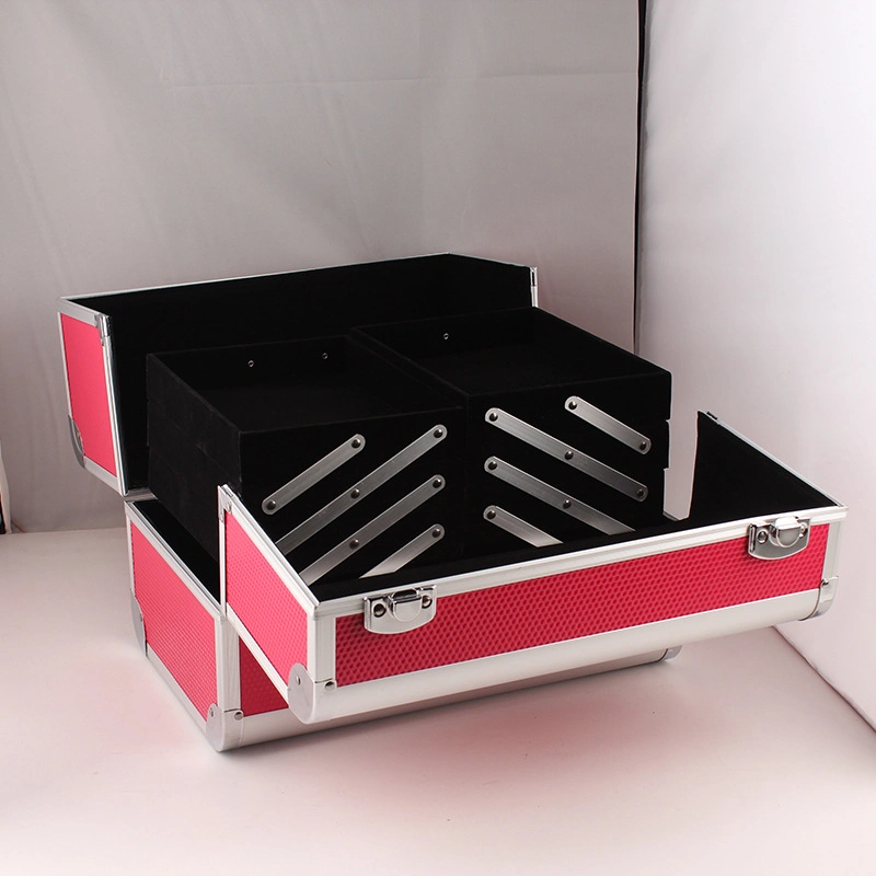 Logo Print Durable Portable Cosmetic Case/ Professional Beauty Case/ Cosmetic Storage Box