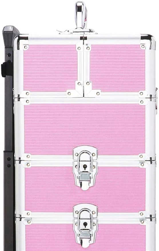 Professional Large Makeup Aluminium Vanity Box Beauty Organiser Train Cosmetic Case