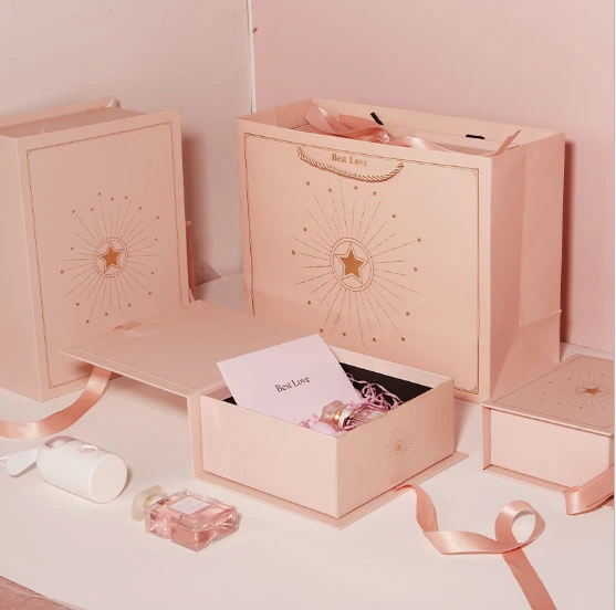 Hot Style Birthday Gift Box Ins Lipstick Cosmetic Jewelry Toy Perfume Cardboard Gift Packege Box Web Celebrity Large Clothes Gift Packing Box Empty