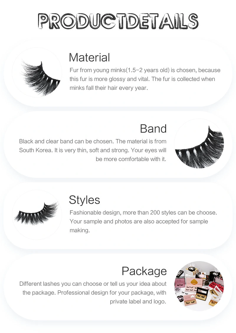 Cosmetic False Eyelash Packaging Box Plastic Eyelash Box